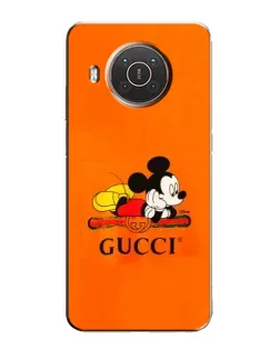 Чохол для Nokia X10 з картинкою «Міккі Маус Gucci — помаранч»