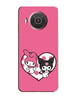 Чехол для Nokia X10 с картинкой «Kuromi и My Melody»