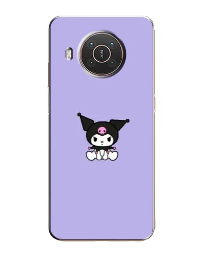 Чехол для Nokia X10 с картинкой «Kuromi — фиолетовый минимализм»