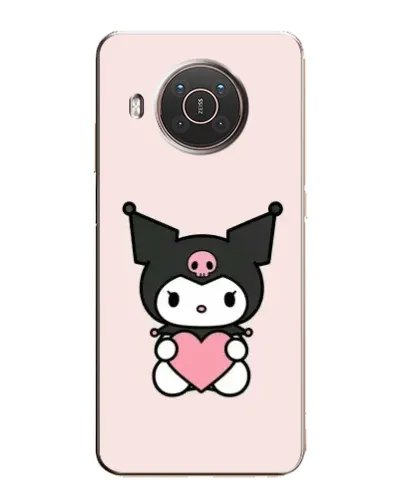 Чехол для Nokia X10 с картинкой «Kuromi и сердце»