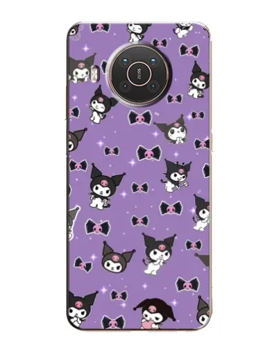 Чехол для Nokia X10 с картинкой «Kuromi — паттерн»