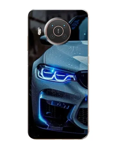 Чехол для Nokia X10 с картинкой «Взгляд BMW с синими фарами» Чехол для Nokia X10 с картинкой «Взгляд BMW с синими фарами»