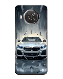 Чехол для Nokia X10 с картинкой «BMW в свете фар»