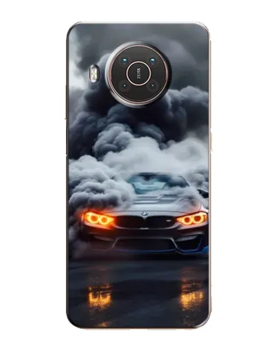 Чехол для Nokia X10 с картинкой «BMW в дыму» Чехол для Nokia X10 с картинкой «BMW в дыму»