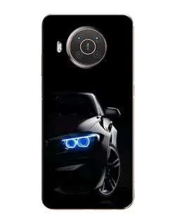 Чехол для Nokia X10 с картинкой «BMW — ночной взгляд»