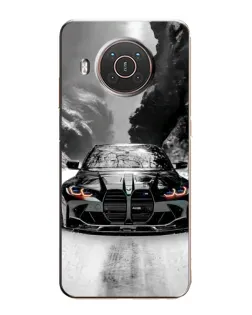 Чехол для Nokia X10 с картинкой «BMW — акварельный дрифт»