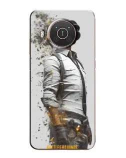 Чохол для Nokia X10 з картинкою «PUBG — боєць у пилу»