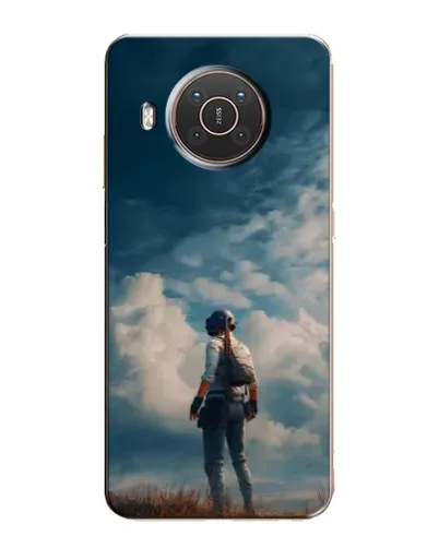 Чохол для Nokia X10 з картинкою «Герой PUBG на скелі»