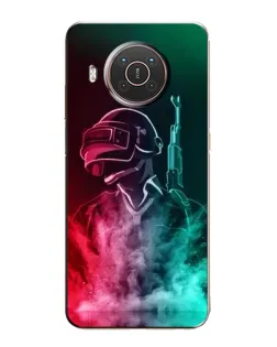 Чохол для Nokia X10 з картинкою «PUBG — вогняний воїн»