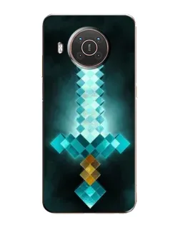 Чохол для Nokia X10 з картинкою «Алмазний меч неон»