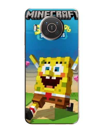 Чехол для Nokia X10 с картинкой «Губка Боб Minecraft» Чехол для Nokia X10 с картинкой «Губка Боб Minecraft»