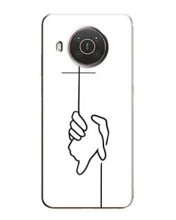 Чохол для Nokia X10 з картинкою «Рука тримає»