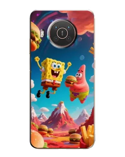 Чехол для Nokia X10 с картинкой «Космический фастфуд»