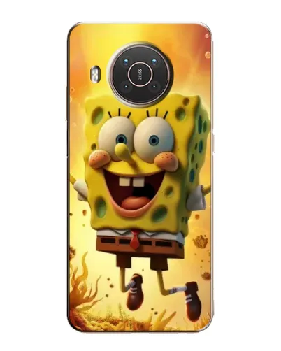 Чехол для Nokia X10 с картинкой «Губка Боб прыгает»