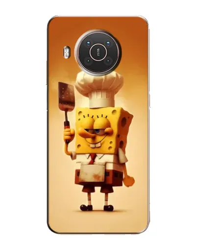 Чехол для Nokia X10 с картинкой «Губка Боб повар»