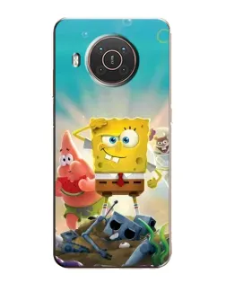 Чехол для Nokia X10 с картинкой «Спанч Боб победитель»