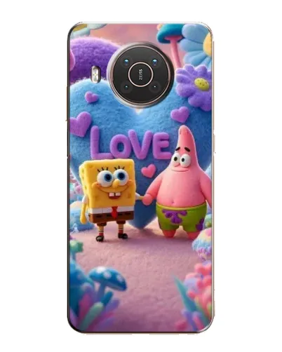 Чехол для Nokia X10 с картинкой «Губка Боб Патрик»
