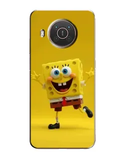 Чехол для Nokia X10 с картинкой «Позитивный Губка Боб»