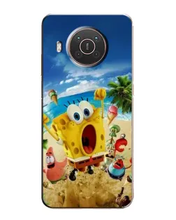 Чехол для Nokia X10 с картинкой «Развлечения на пляже»