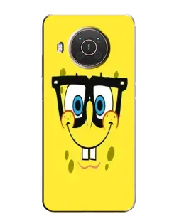 Чехол для Nokia X10 с картинкой «Минималистичный Спанч Боб»