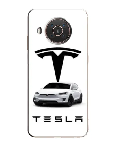 Чехол для Nokia X10 с картинкой «Tesla White Style»
