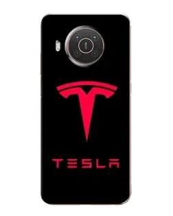 Чехол для Nokia X10 с картинкой «Tesla Red Logo»