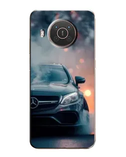 Чехол для Nokia X10 с картинкой «Mercedes — ночной город» Чехол для Nokia X10 с картинкой «Mercedes — ночной город»