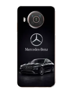 Чехол для Nokia X10 с картинкой «Mercedes — решетка радиатора»