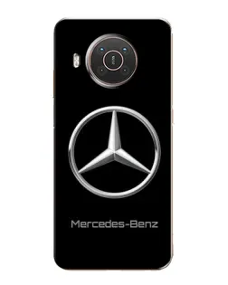 Чехол для Nokia X10 с картинкой «Mercedes Silver Logo»