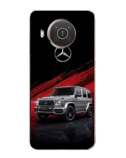 Чехол для Nokia X10 с картинкой «Mercedes G-Class красный»