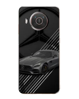 Чехол для Nokia X10 с картинкой «Mercedes AMG — графика»