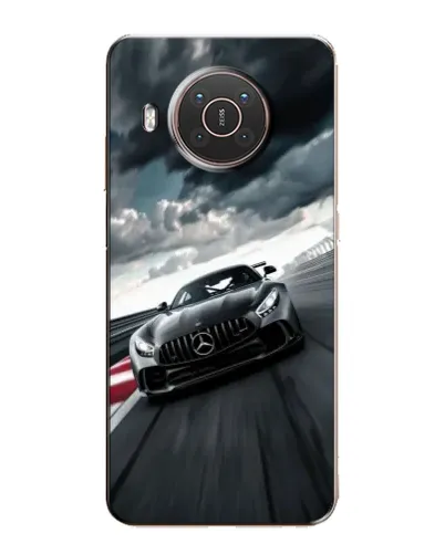 Чехол для Nokia X10 с картинкой «Гоночный Mercedes AMG»