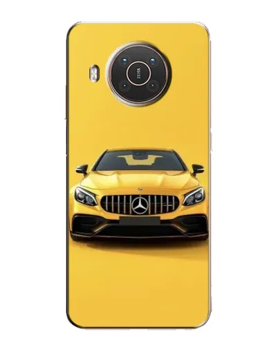 Чехол для Nokia X10 с картинкой «Желтый Mercedes GT»