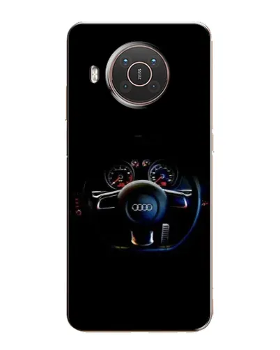 Чехол для Nokia X10 с картинкой «Салон Audi — руль»