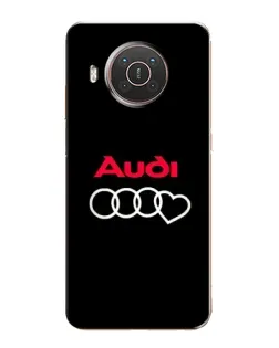 Чехол для Nokia X10 с картинкой «Логотип Audi Heart» Чехол для Nokia X10 с картинкой «Логотип Audi Heart»