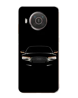 Чехол для Nokia X10 с картинкой «Audi — ночной контур»