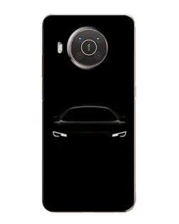 Чехол для Nokia X10 с картинкой «Взгляд Audi в темноте»