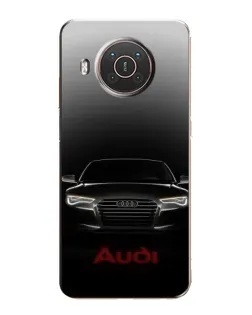 Чехол для Nokia X10 с картинкой «Audi — градиентный контур»
