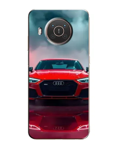 Чехол для Nokia X10 с картинкой «Audi RS — красный стиль»