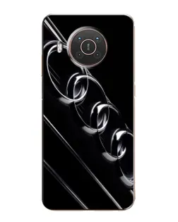 Чехол для Nokia X10 с картинкой «Audi — абстрактные кольца»