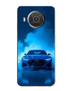 Чехол для Nokia X10 с картинкой «Audi — голубая энергия»