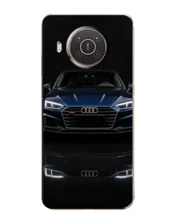 Чехол для Nokia X10 с картинкой «Audi — ночное отражение»