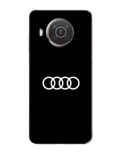 Чехол для Nokia X10 с картинкой «Audi White Logo»