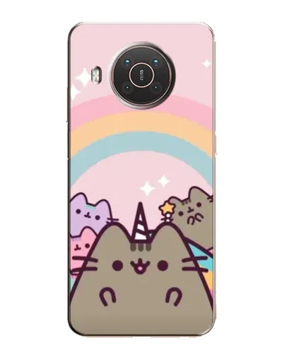 Чехол для Nokia X10 с картинкой «Единорог Pusheen»