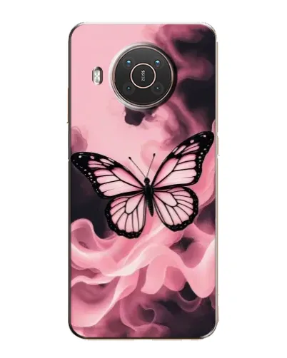 Чохол для Nokia X10 з картинкою «Метелик у диму»