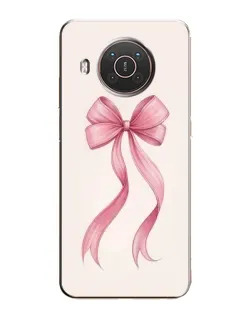 Чохол для Nokia X10 з картинкою «Рожевий бант»