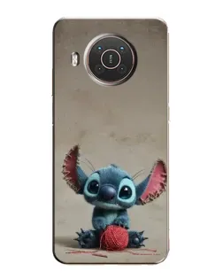 Чохол для Nokia X10 з картинкою «Стіч на чоричневому фоні»