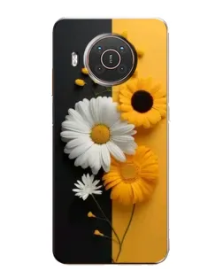 Чохол для Nokia X10 з картинкою «Соняшник та ромашка»