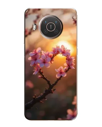 Чохол для Nokia X10 з картинкою «Рожевий цвіт сердечко на тлі заходу» Чохол для Nokia X10 з картинкою «Рожевий цвіт сердечко на тлі заходу»