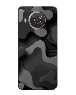 Чохол для Nokia X10 з картинкою «Темний абстрактний камуфляж»